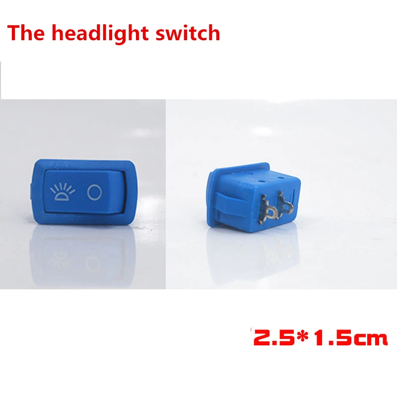 Electric motorcycle, tricycle, new energy vehicle, car turn seat assembly, headlight, horn, near and far light switch
