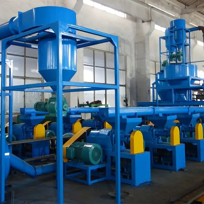 American technology fully automatic waste tire recycling plant line rubber grinder machine