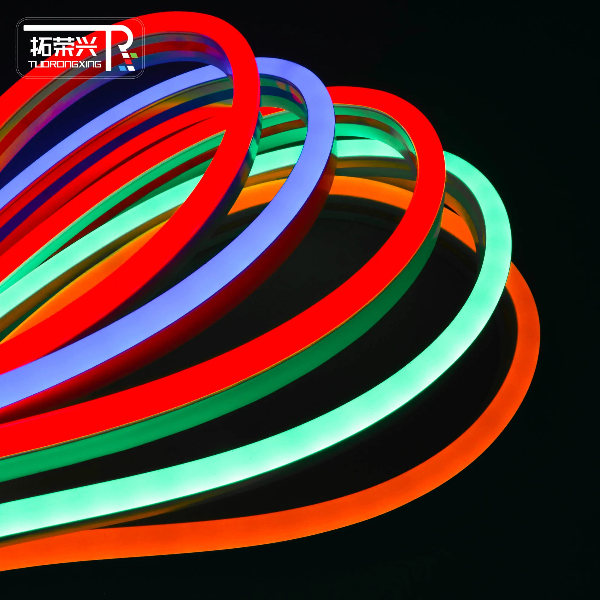 Custom 6*13mm Flexible Silicone 12V SMD2835 Single Color IP67 Waterproof Neon Flex Led Strip Rope Light Roll For Garden Building