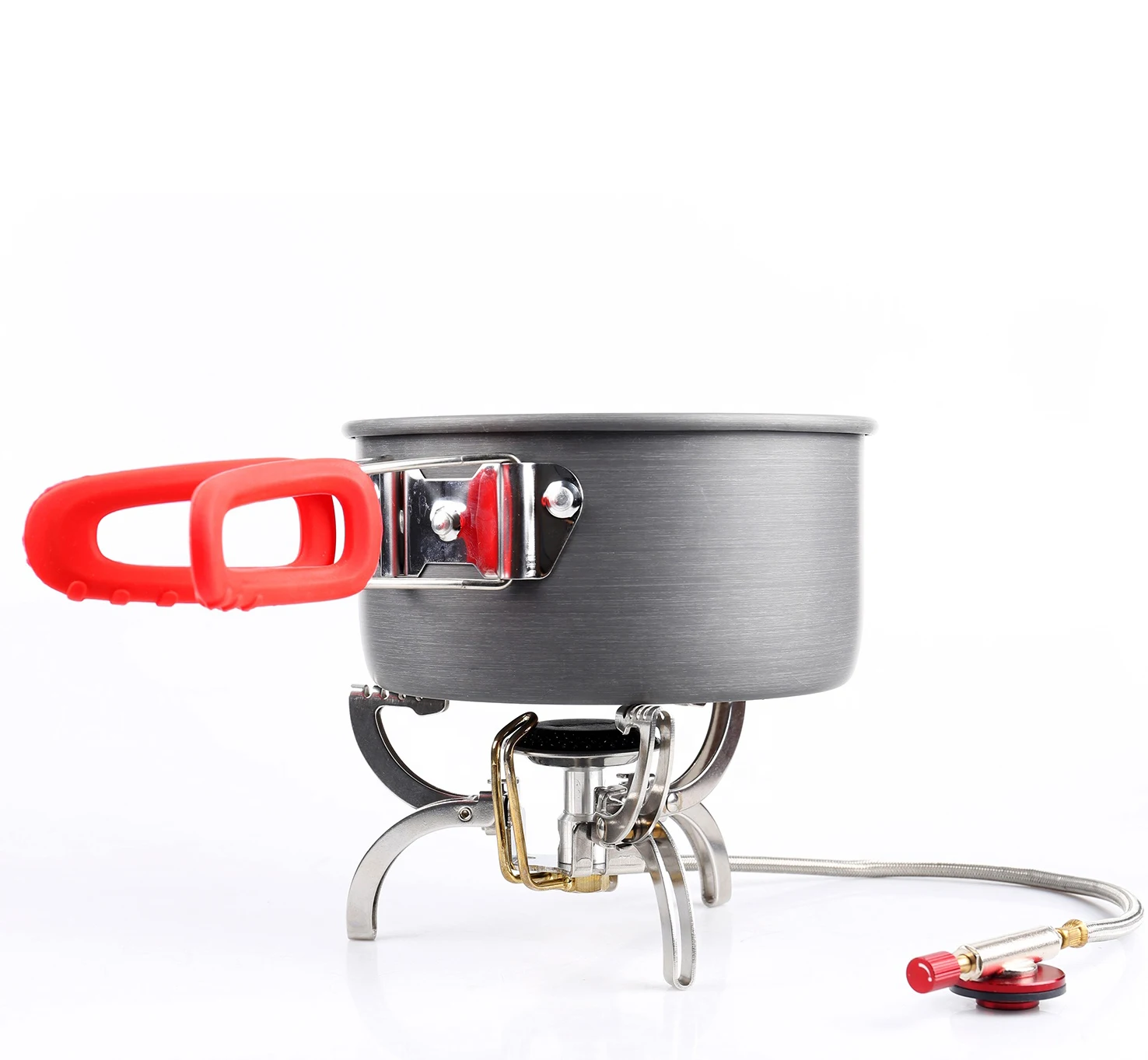Alocs Hiking Backpacking Outdoor Portable Mini Butane Propane Camping Accessories Gas Stove Folding Gas Stove