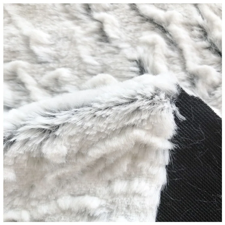  100% полиэстер искусственные волосы плюшевая ткань жаккард оптовая продажа длинный ворс матовый искусственный мех