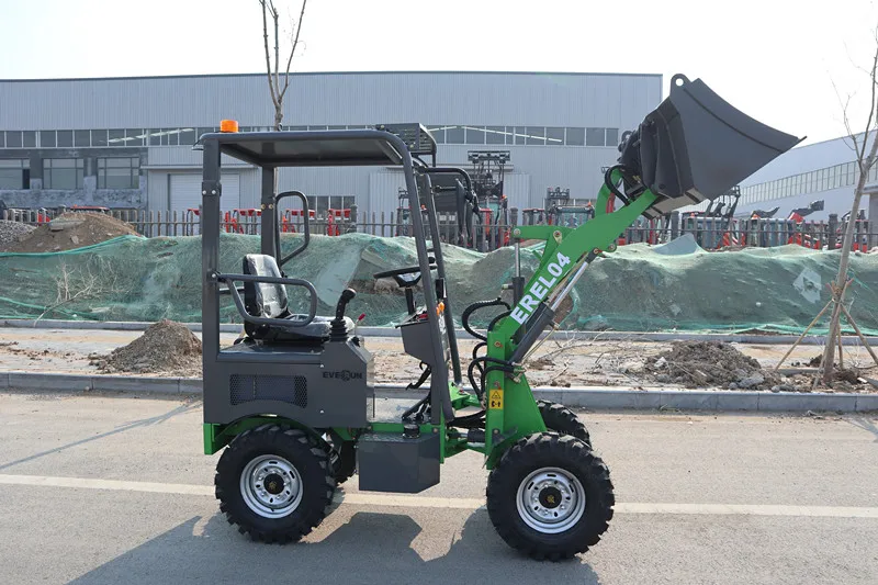 Factory Price EVERUN 400-500kg Small Electric Wheel Loader EREL04/ERD04