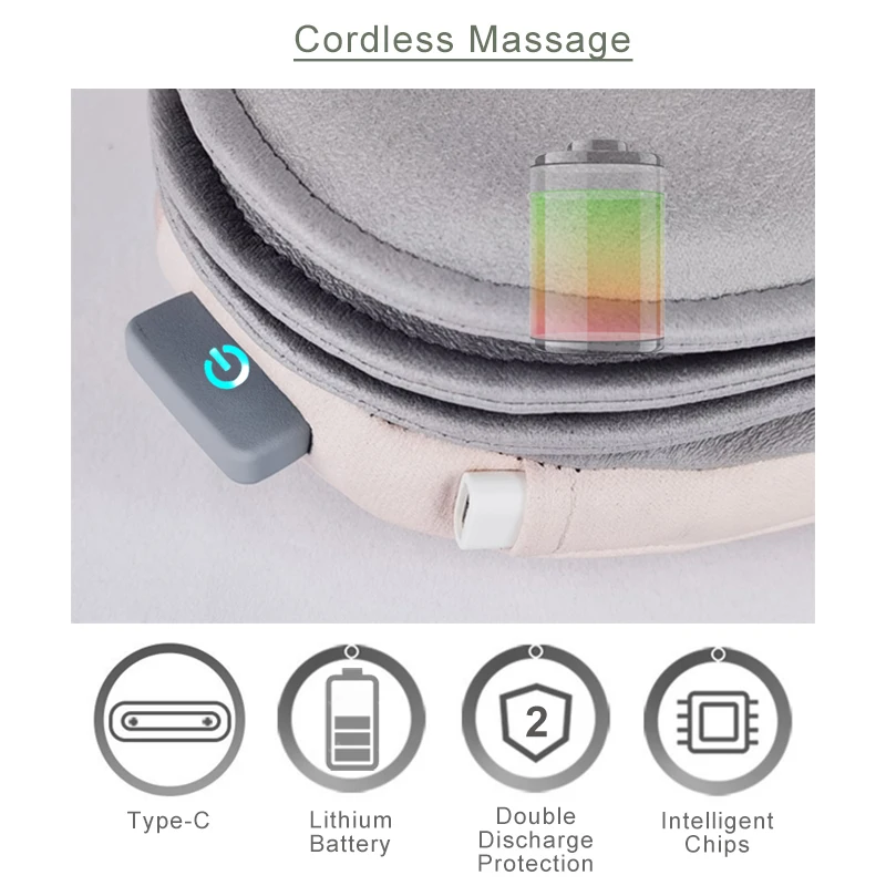 Perfect Electric Kneading Roller Airbag Swing Squeezing Personal Massage Equipment Heated Shiatsu Back Neck Shoulder Massager