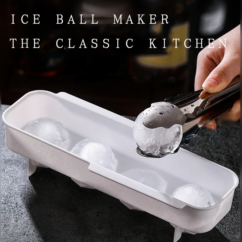 Ball Ice Cube Trays 2 Pack Large Spheres Kootek Ball Ice Cube  Reusable Ice Maker with Removable Lids for Chilling Whiskey Wine