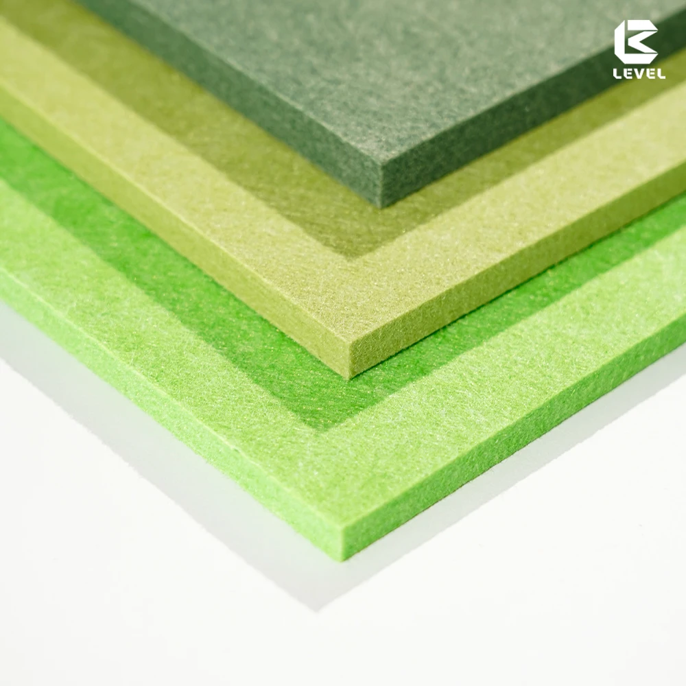 Environmentally 9mm/12mm Noise Absorbing Polyester Fiber Felt Board Acoustic Material For Office Ceiling