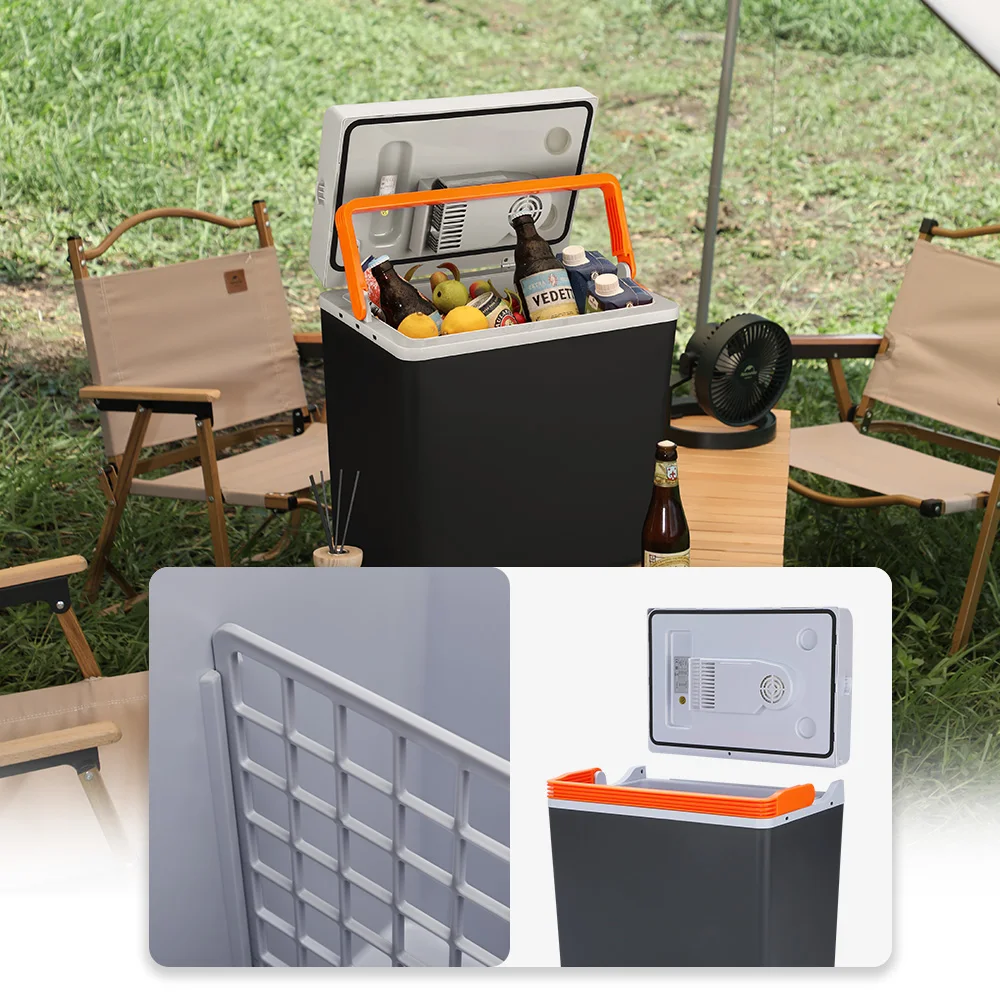 30l Electric Car fridge Cooler Box Warm And Cold Low Noise Ac Dc 12v For Home Rv