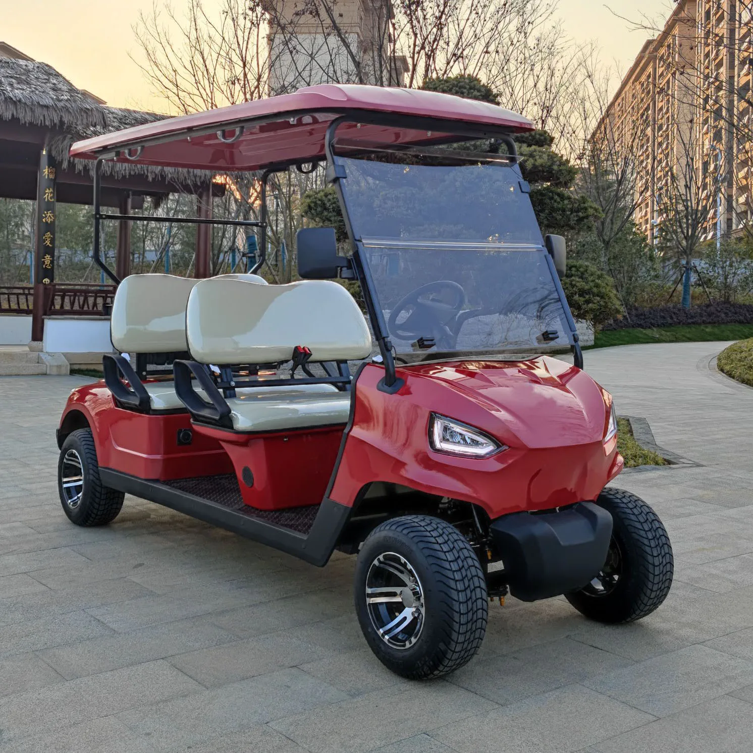 4 seater electric golf car golf cart AW2044K for promotion