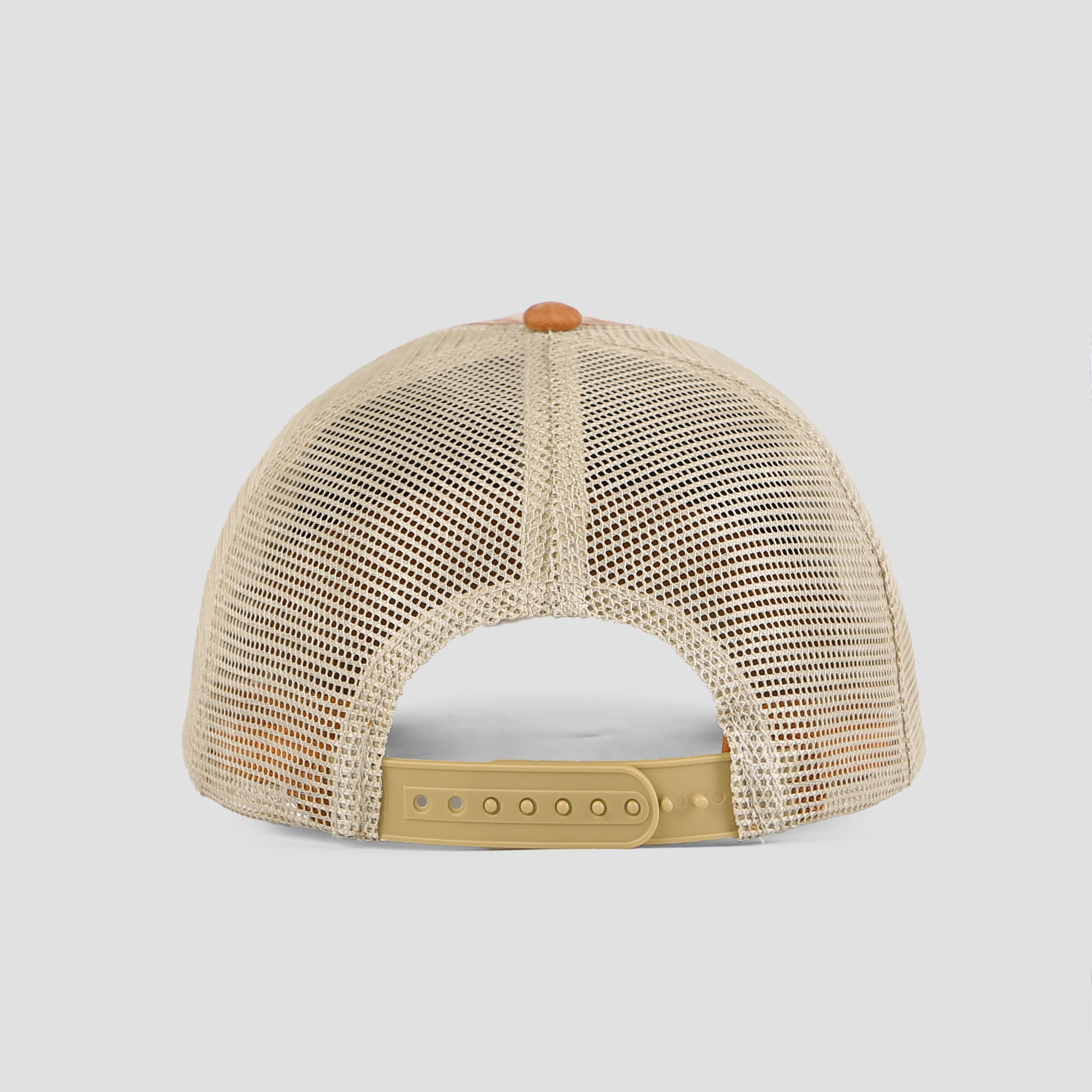 Wholesale 6 panel sanding washed blank trucker hat curved visor distressed vintage mesh sport cap