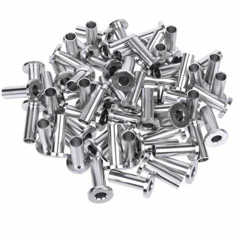 Factory Wholesale Stainless Steel Protective Sleeve Pipe Bushing for Wire Rope Cable Railing Kit Deck Stair Handrail Railings