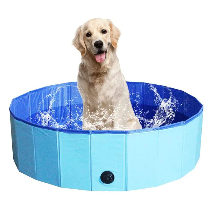 PVC Waterproof  Foldable Dog Pet Pool, Dog bath tub
