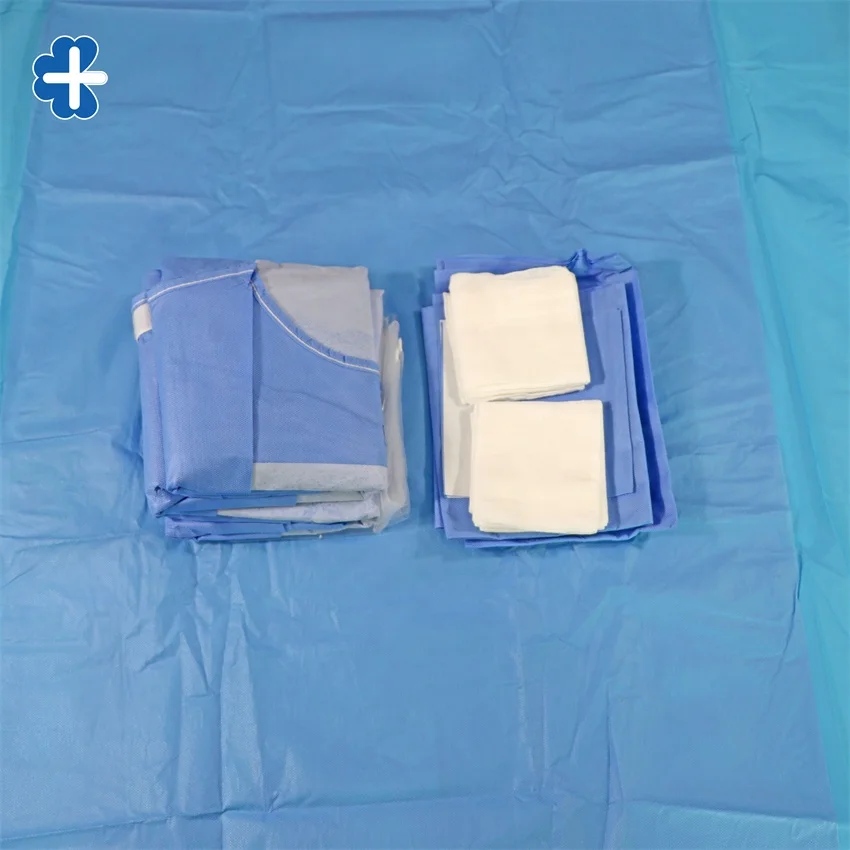 Chinese Manufacturer Suning Surgical Kit  Disposable Sterile Nonwoven Dental Drape