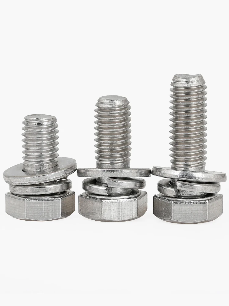 Hexagon Head Screw Triple Combination Factory Price hex head screw triple combination stainless steel carbon steel