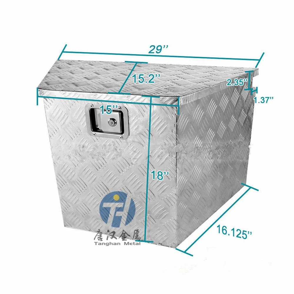 Aluminium Heavy Duty Covered Storage Tool Box For Caravan & Motorhome