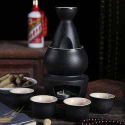 Традиционный дизайнерский набор сакэ, Набор японских сакэ-чашек, фарфоровая керамическая чашка, теплый бокал для вина, аксессуары