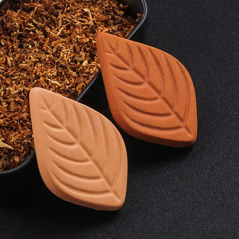 Reusable Leaf Clay Cigar Humidifier Tobacco Humectant Water Stone Clay Humidifying Stone to Keep Moist