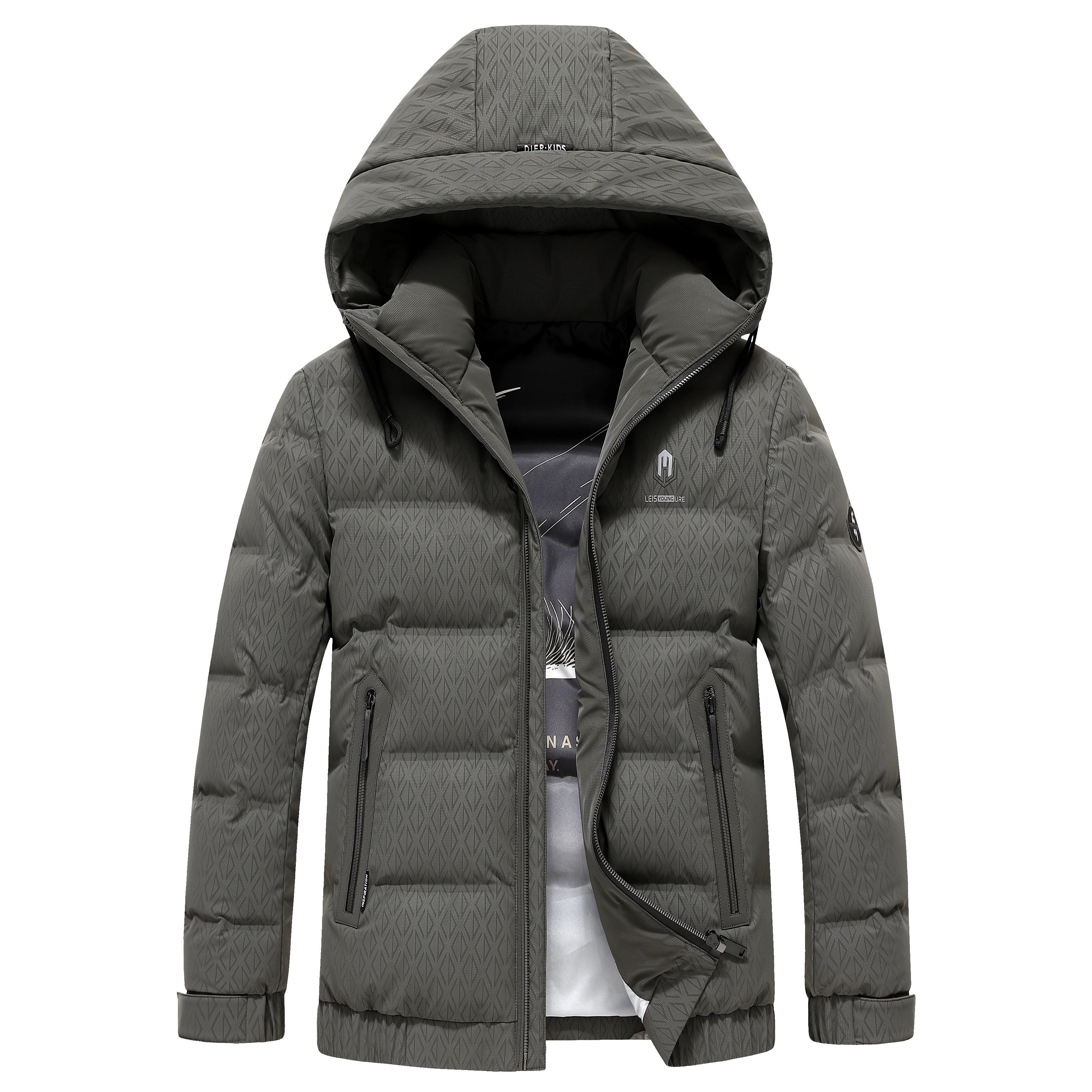 Superior quality smooth fabric outdoor winter warm coats waterproof plus size quilted duck down jackets