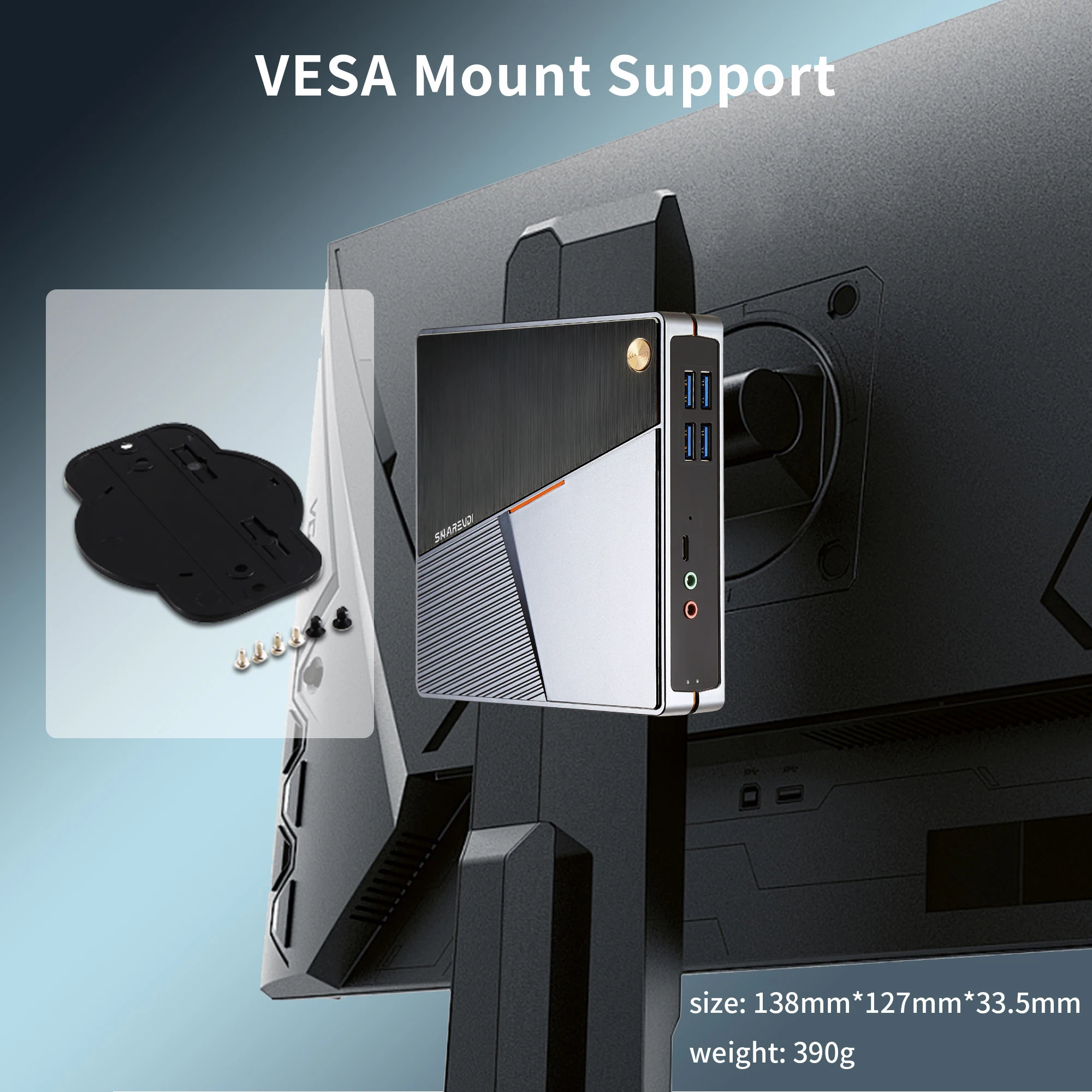 Business Education Mini PC CPU Intel N100 Office Mini PC DDR5  Multiple Displays 2*HD 1*DP Window 11/LINUX NUC Mini PC