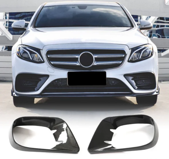 Углеродное волокно C238 W238 накладка на Противотуманные фары для Mercedes Benz E Class W213 2017 2020 E400 E450 2 двери