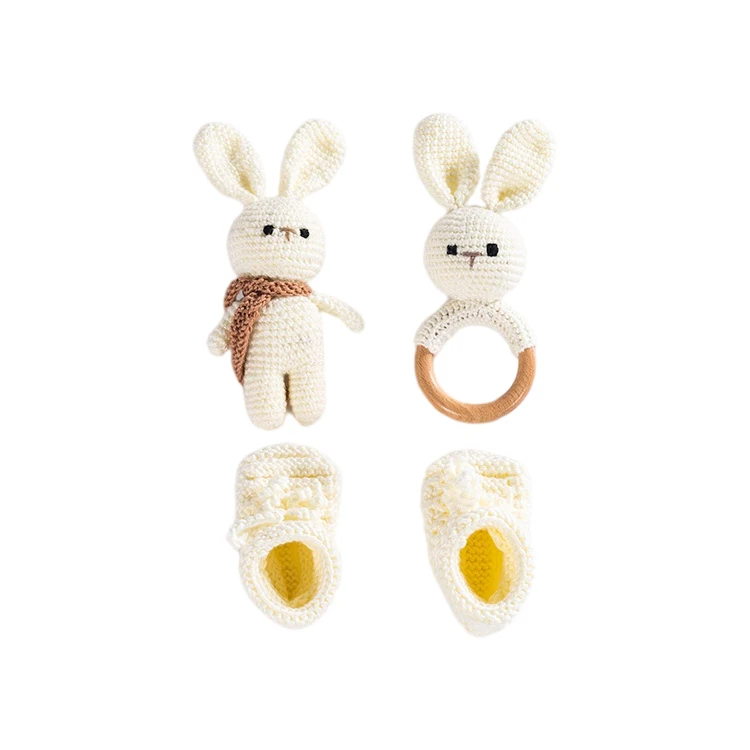 Newborn Reborn Baby Dolls Wooden Rattle  Fashion Bebe Reborn Dolls  Baby teething  wooden Rattle Toys Set