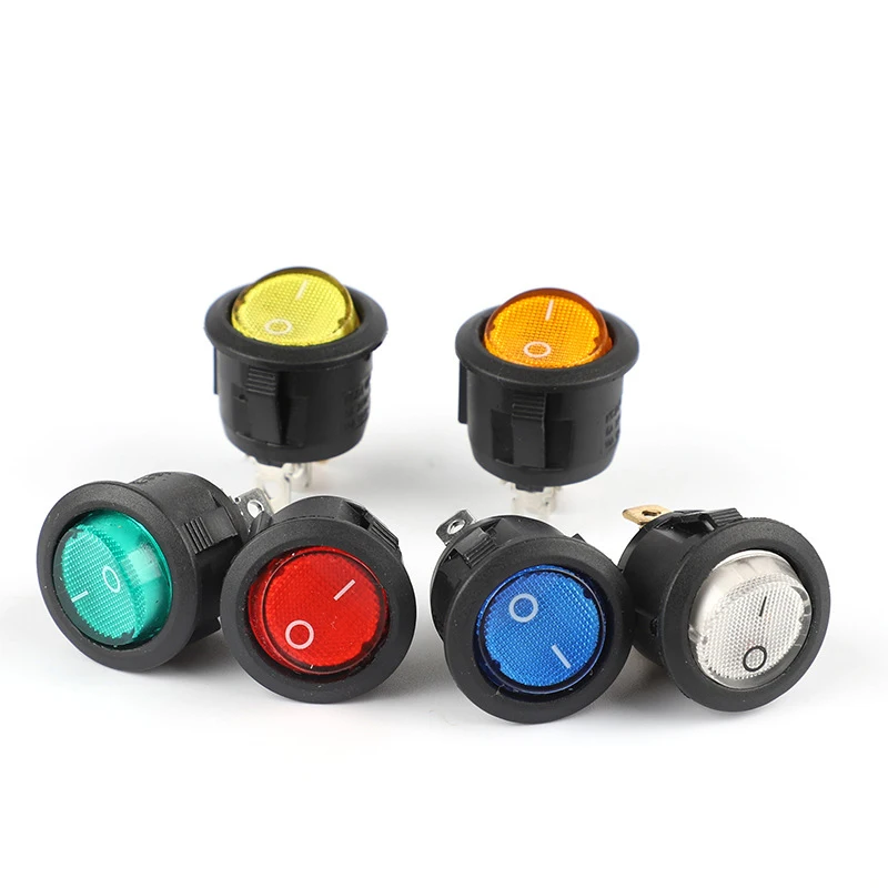 Factory Direct NO 3a Marine Boat Miniature 250vac 16a Red Blue Green Orange White Light Rocker Switch
