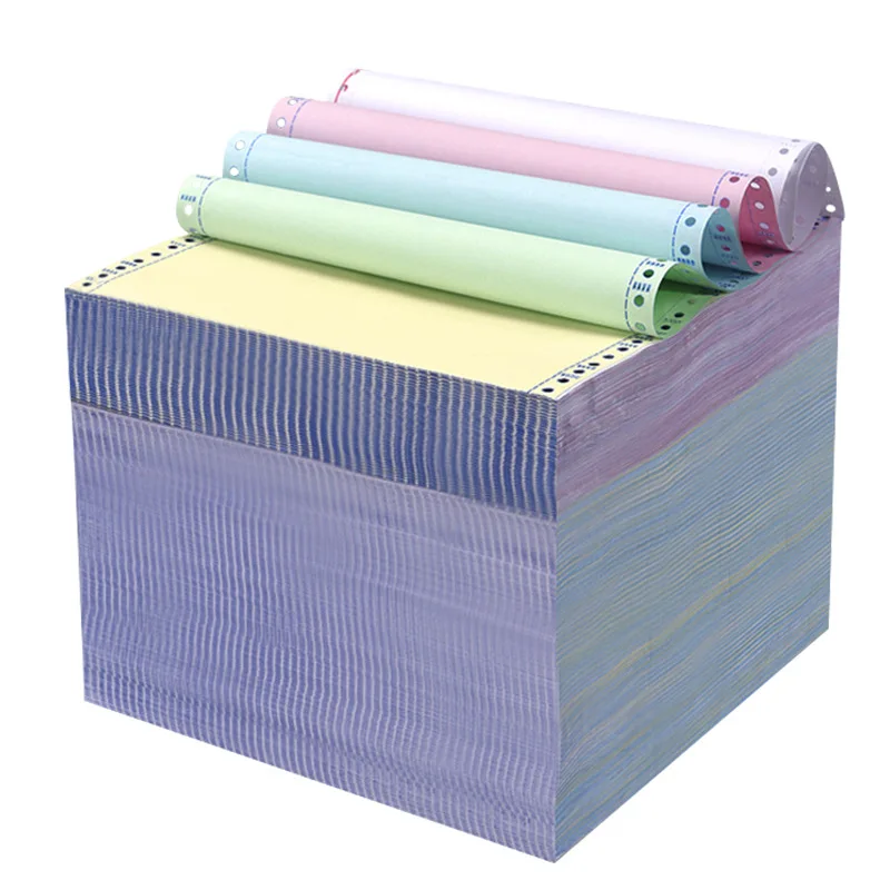 Superior Quality Wholesale CB CFB CF Carbonized 2ply 3ply Multi-ply Continuous Carbonless Copy Paper for Office Invoice Paper