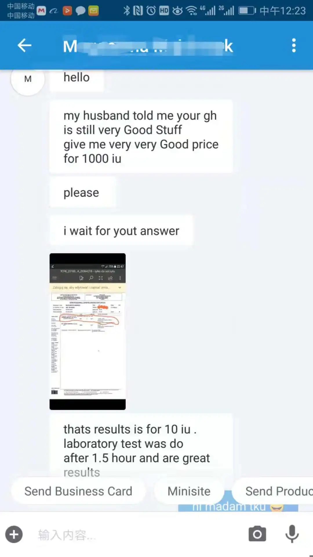 
Somatropin HGH 191AA HGH191aa without labels 