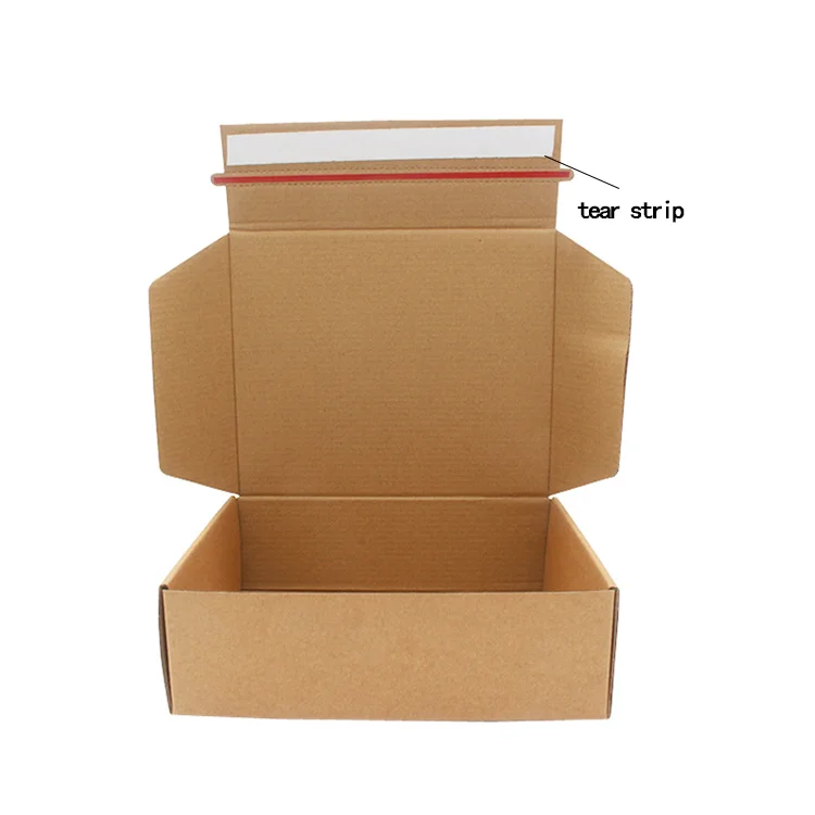 Custom cardboard advanced technology printed packing kids underwear girls recycled tear strip shipping boxes with zipper