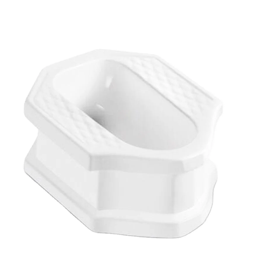 Chaozhou Factory bathroom hot sale ceramic space saving squatting pan wc bowl