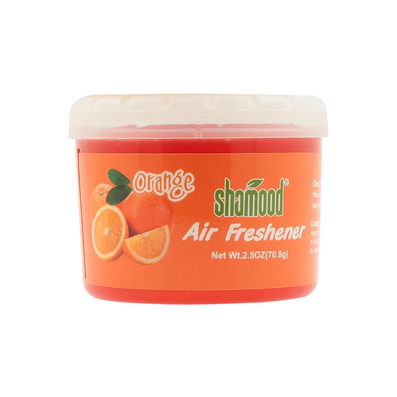 2.5OZ Can Orange Scent Water Based Air Freshener Odor Removing Gel
