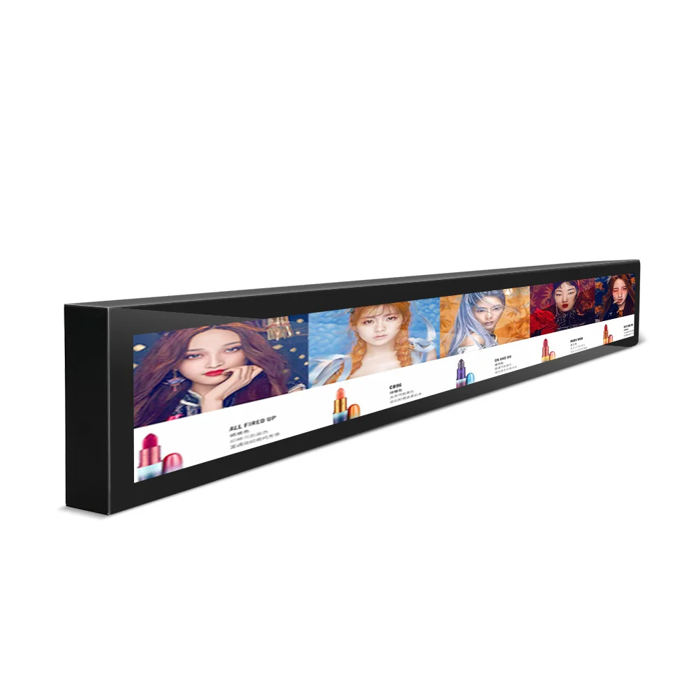 supermarket shelf edge stretch bar lcd Android WIFI 23 inch monitor advertising screen display ultra wide stretch lcd