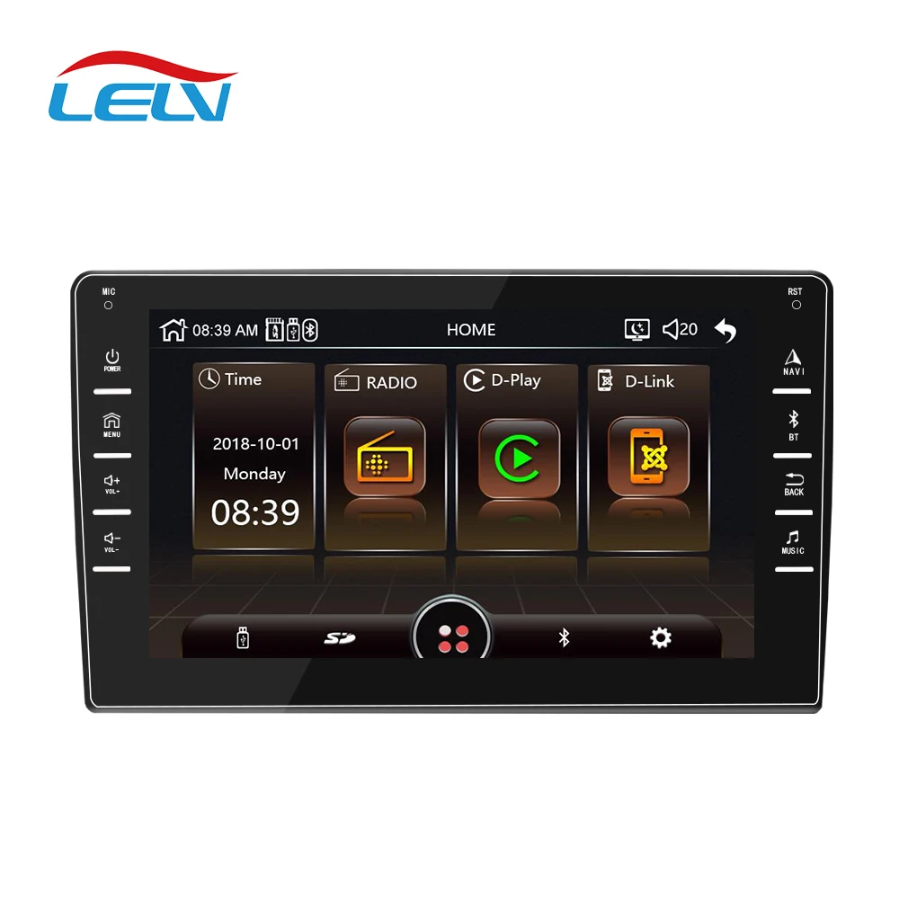 LeLv  manufacture Attractive Price double din Car Touch Screen Mp5 music radio player