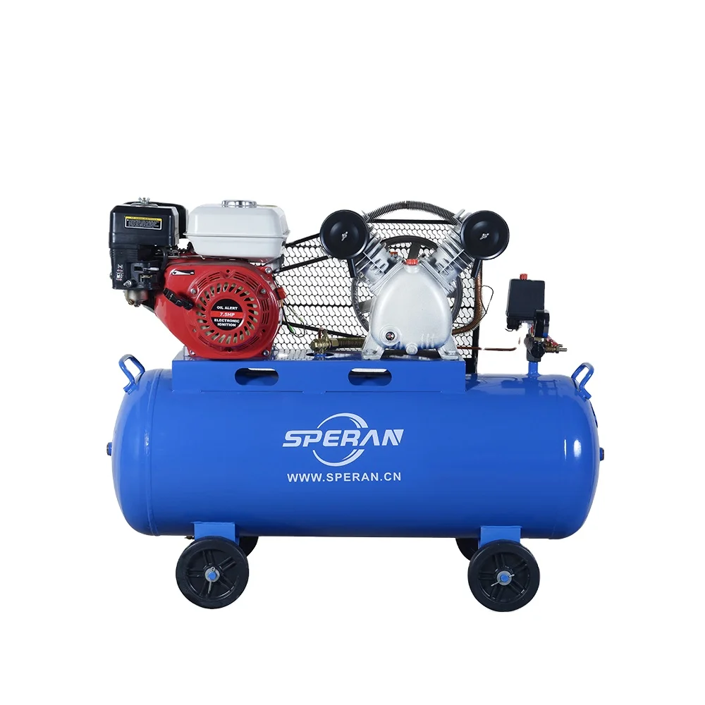 Chinese factory best quality 5.5hp 100l gasoline air compressor