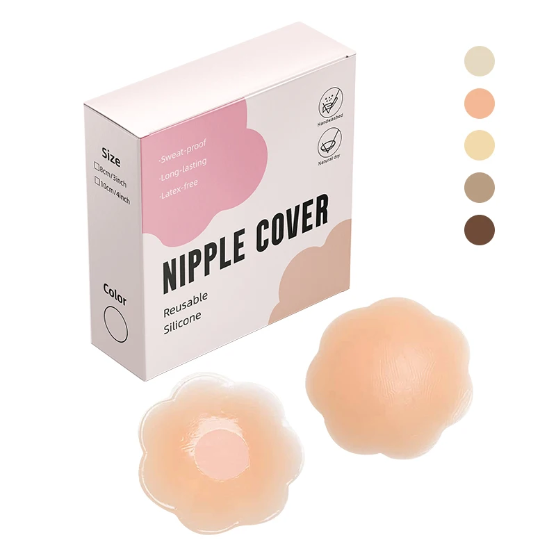 INVISFEEL new design breathable medical grade silicone nipple sticker thin nipple cover seamless underwear accessories