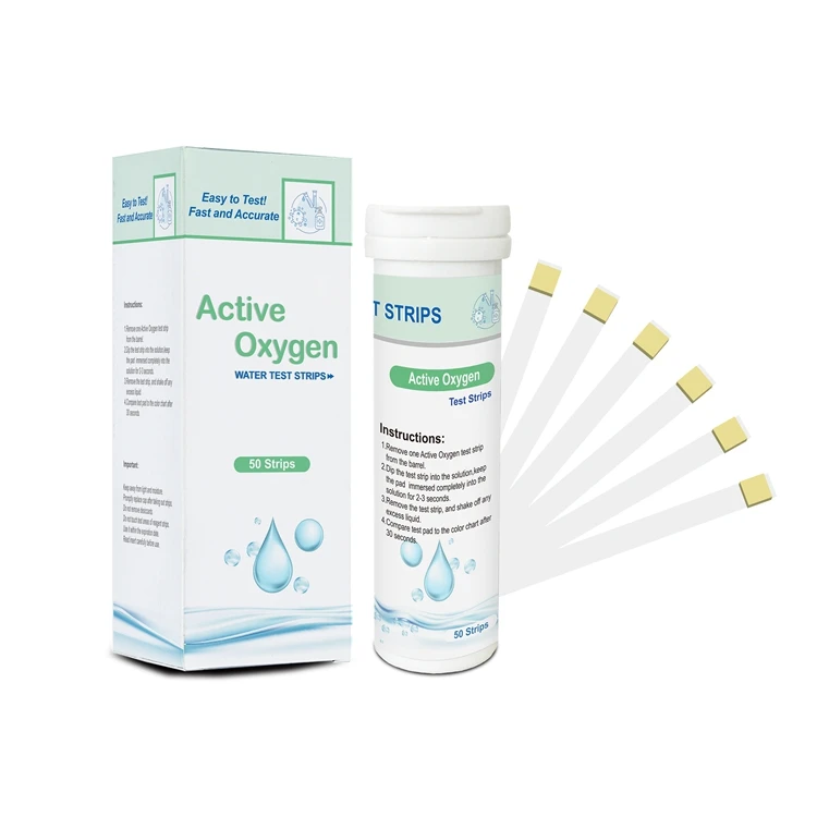 Pool Test Strips for test Active Oxygen in Water Ozone reagent strips