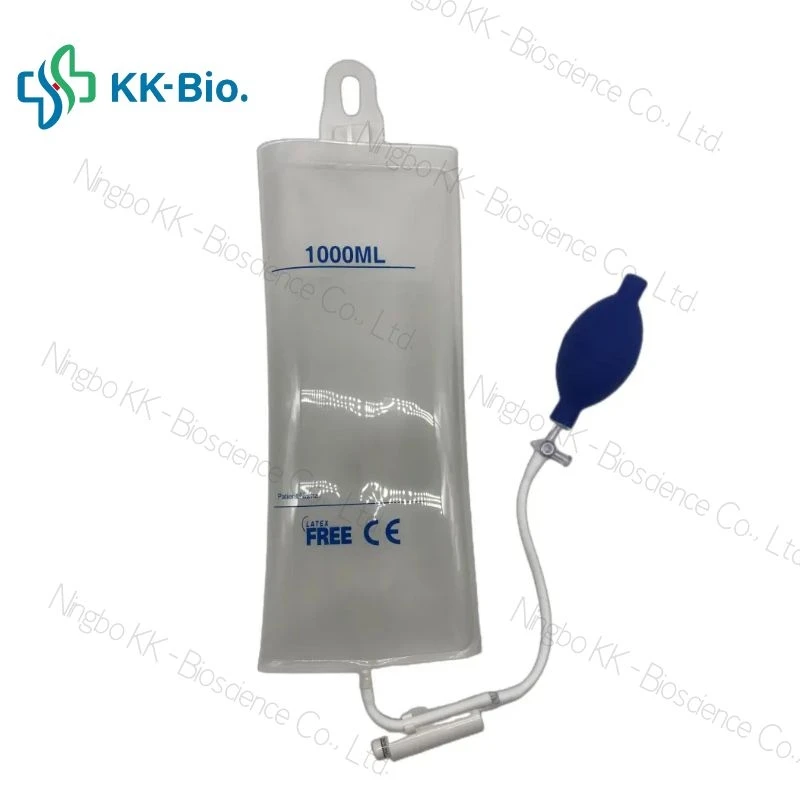 1000ml Disposable Manual Pressure Infusion Bag with Aneroid Gauge