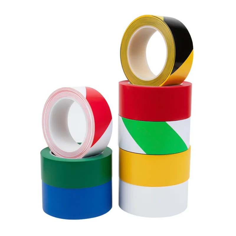vinyl tape 471 red&blue&white&yellow rubber adhesive pavement road single side PVC Vinyl carpet floor marking signal tape