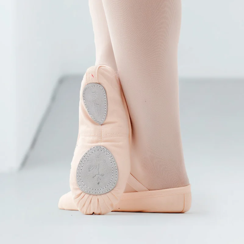 Изготовление на заказ, двойная парусиновая мягкая подошва с кошачьими крапанами и сердечками, балетная обувь для девочек, Мужская танцевальная обувь