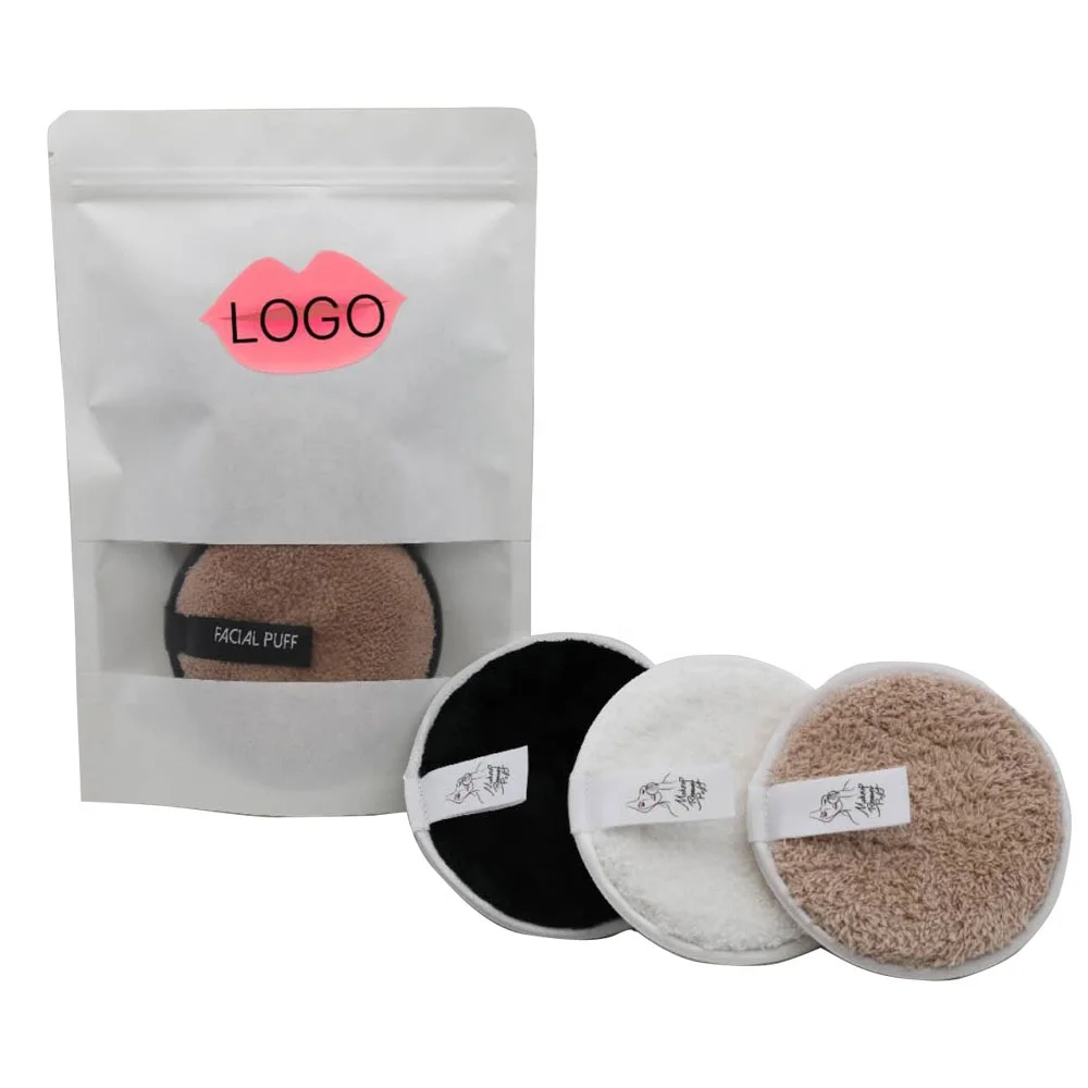 Luxury 100% Microfiber Women Facial Care Makeup Remover Puff