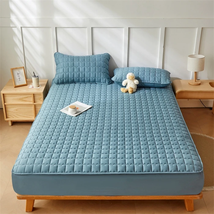 New Promotion Cheap Price 100% Cotton Mattress Topper Quilted fitted bed sheet mattress protector For Home