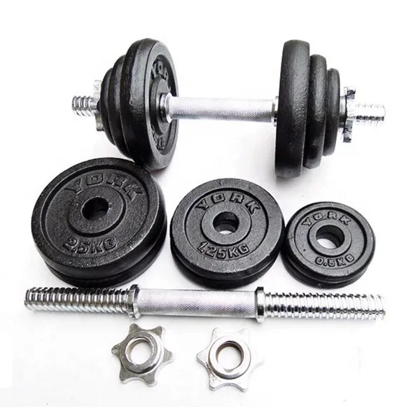 Adjustable chrome 20kg 40kg barbell weight set powerlifting tungsten dumbbell