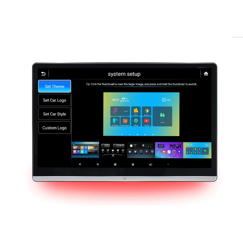 Новый 14-дюймовый экран Smart TV на заднем сиденье развлекательный плеер HD IPS вращающийся 8 + 128 ГБ Android 12 Автомобильный подголовник монитор автомобиля ТВ