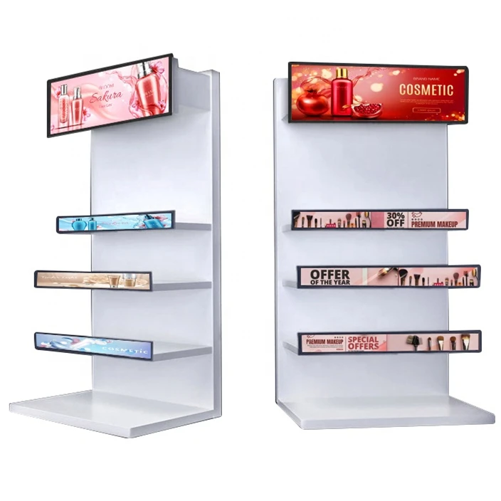 35 43 68 88inch bar stretched screen large size standing advertising player strip lcd stretched screen for windows display