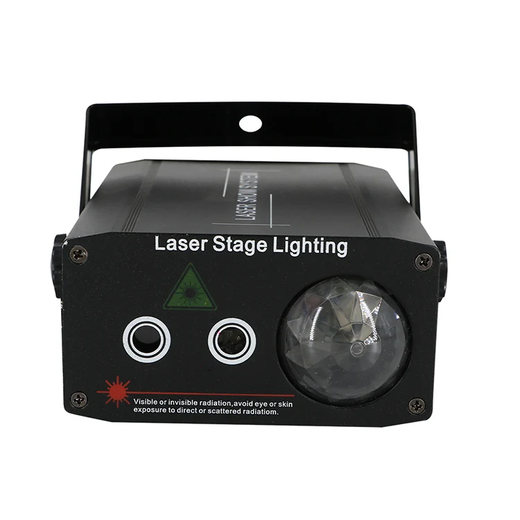 Professional Stage Light Double Hole Water Pattern Green Blue Color Laser Light