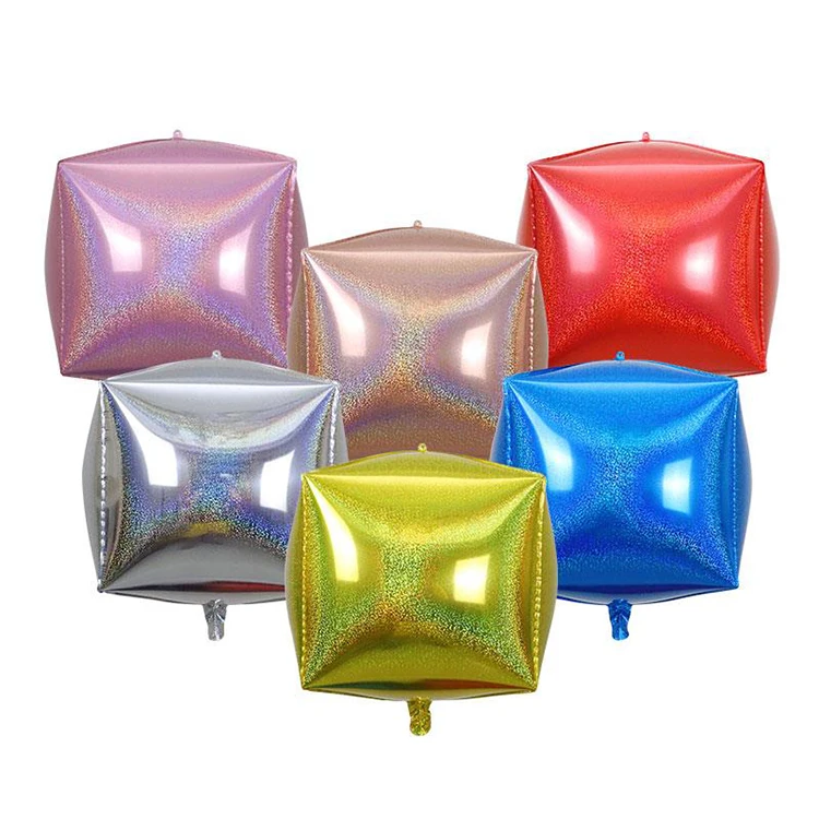 
Party Decoration 24inch Self Sealing Square Laser Balloons 
