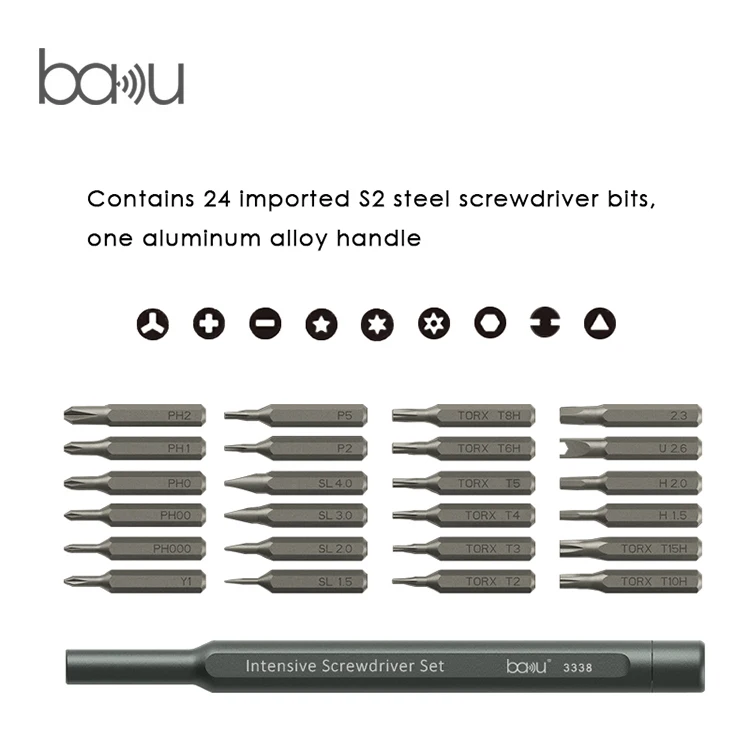 Wholesale multi-function screwdriver ba-3338 mini screwdriver portable hand tools set