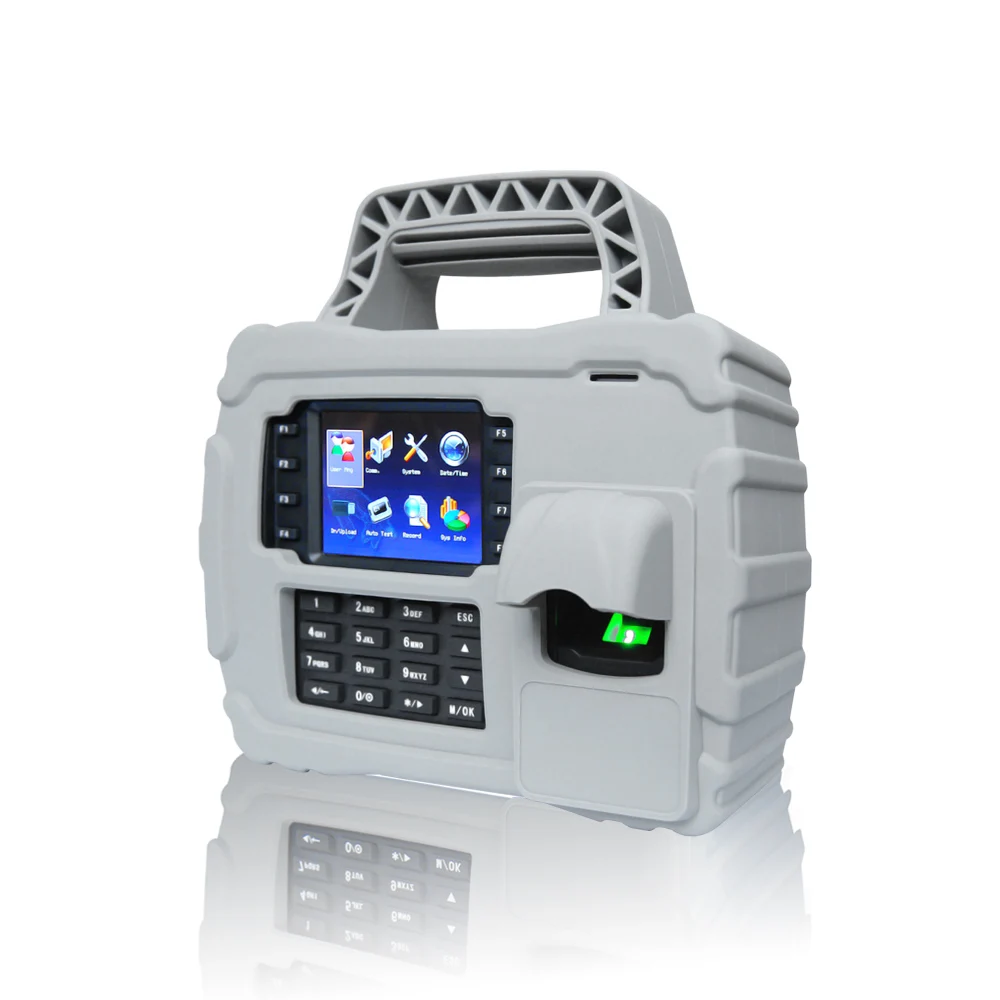 New Design portable Waterproof Fingerprint And RFID EM Card Time Attendance with TCP/IP/WiFi/3G/4G