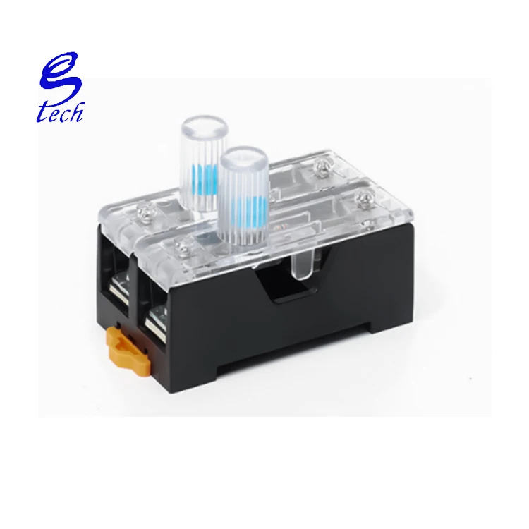Factory price safety holder Rail type 3A fuse with indicator light fuse holder FS-102 AC 220V