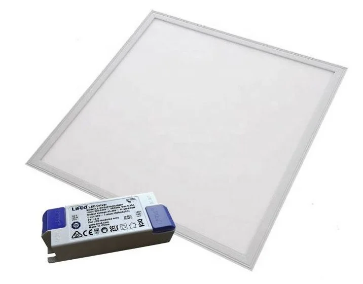 High CR>80 Ultra Thin recessed 10mm AC200-240v  36w 40w 48w 100LM/W lumi sheet 600*600mm led panel light