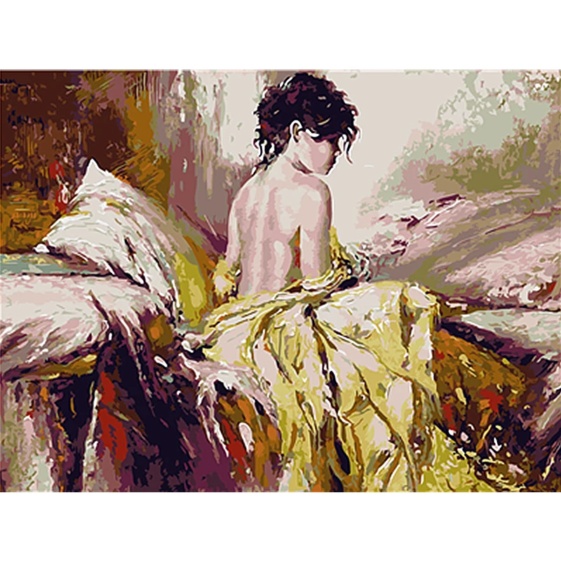 DIY Painting By Numbers Acrylic Paint By Numbers HandPainted Oil Painting On Canvas For Home Decor Wall Art