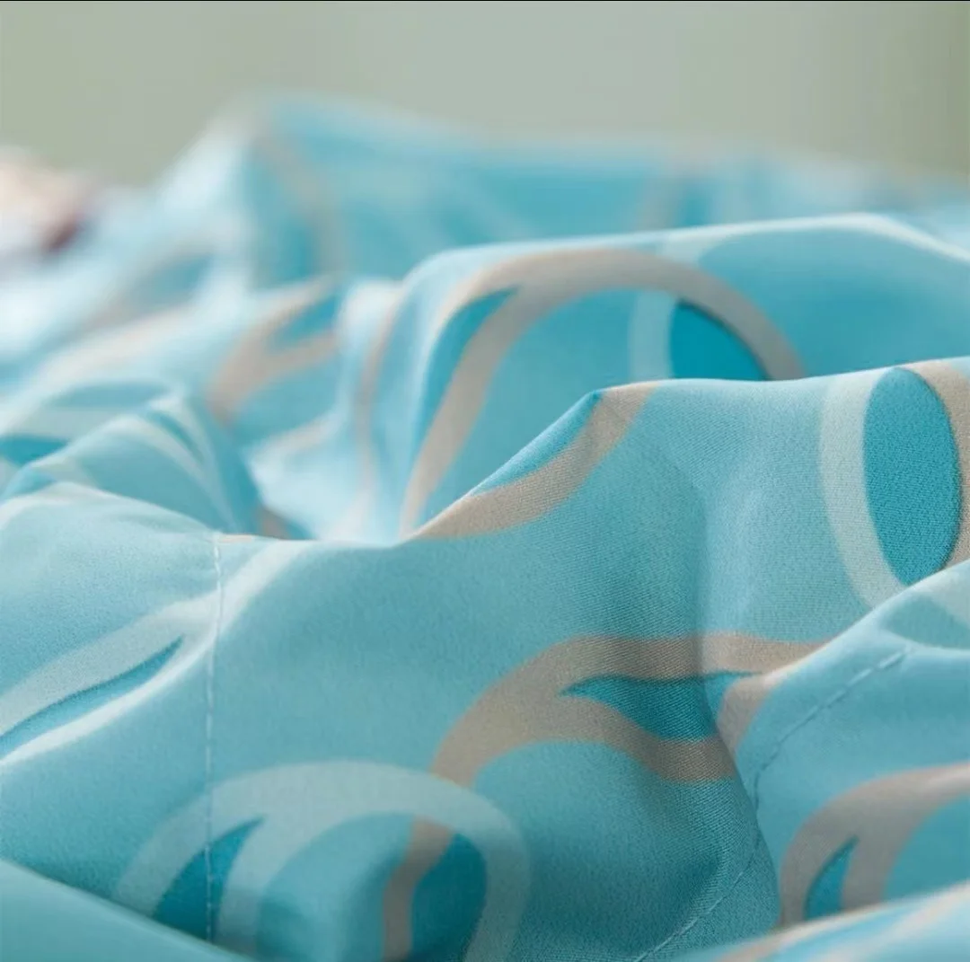 Оптовая продажа на заказ, пуховая накидка из пушистой утки и пера, Полиэстеровая внутренняя наполненная пододеяльник, летняя вставка для дома